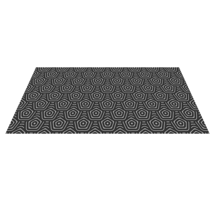 Alfombra vinílica geométrica diamantes concéntricos - TenVinilo