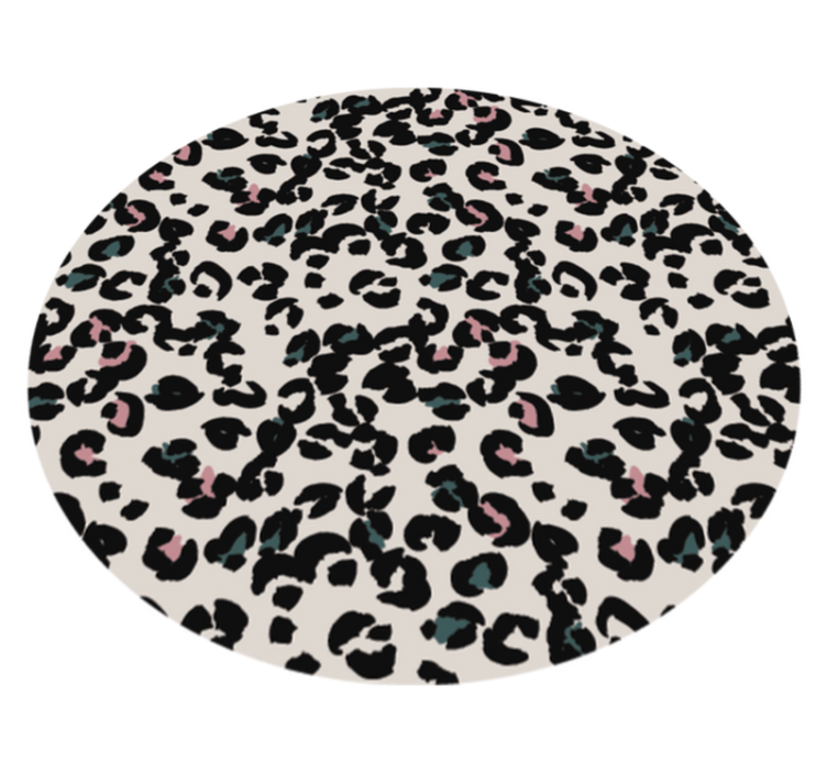 Alfombra vinílica animal print patrón de manchas de leopardo - TenVinilo
