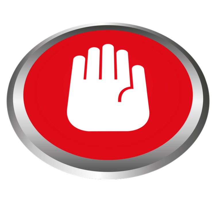 Alfombra vinílica efecto mármol decoración de señal de stop - TenVinilo