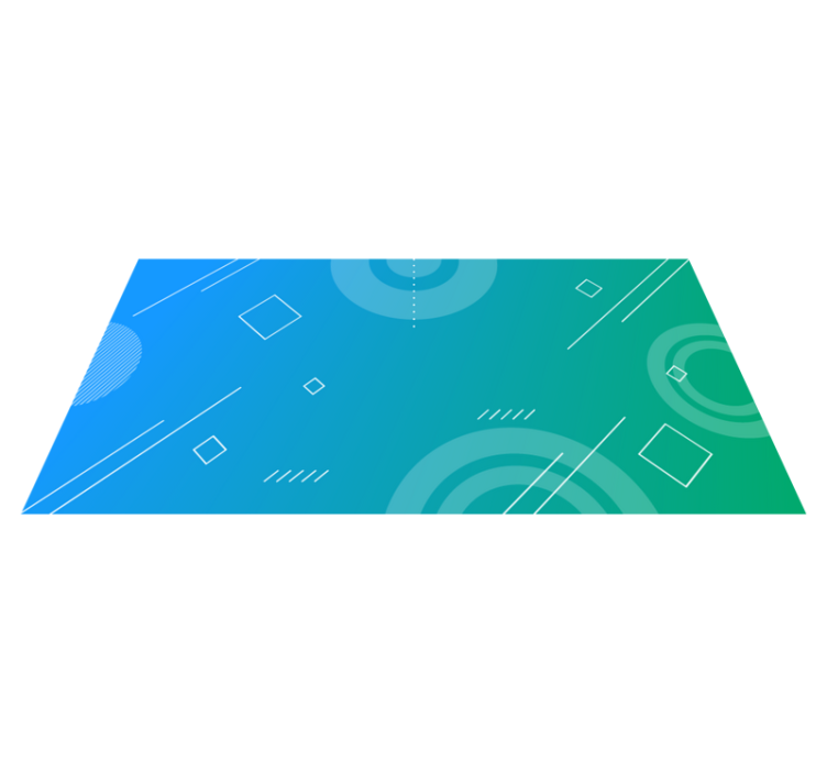 Alfombra vinílica moderna geométrica azul - TenVinilo