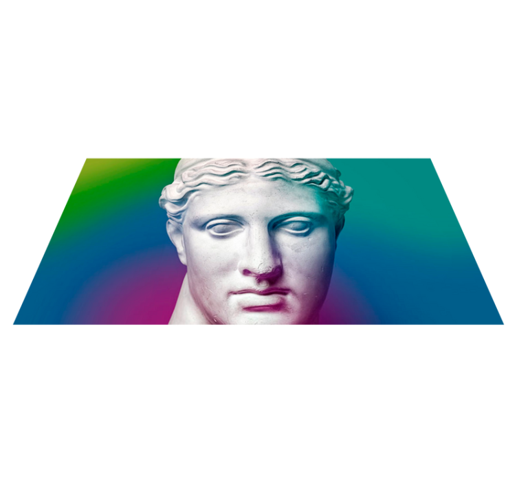 Alfombra vinílica minimalista gradiente escultórico - TenVinilo