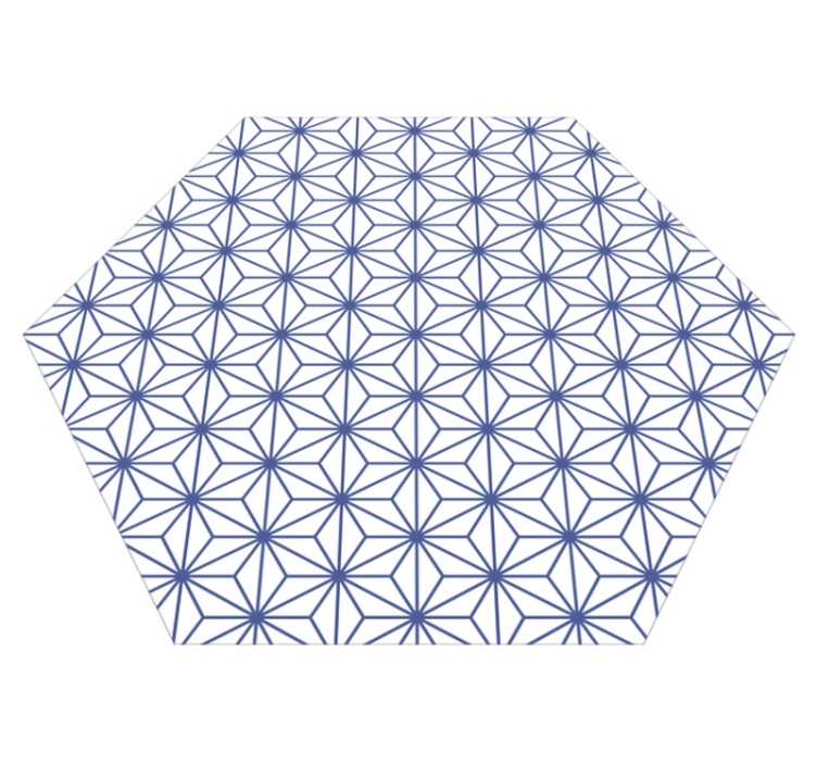 Alfombra vinílica geométrica estrellas geométricas - TenVinilo