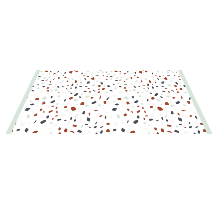 Alfombra vinílica textura terrazo abstracto - TenVinilo