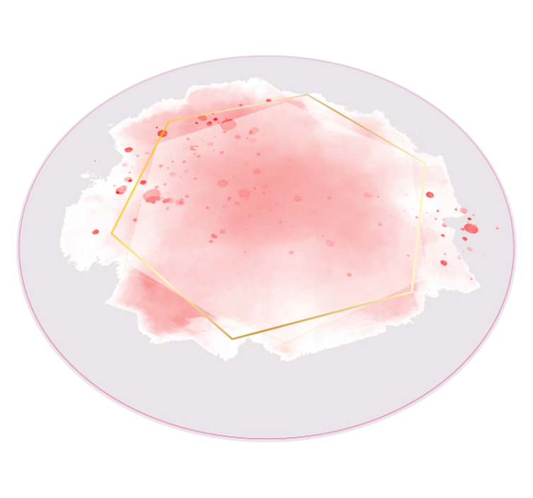 Alfombra vinilo mosaico vidrieras rosados - TenVinilo