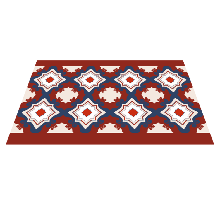 Alfombra hidráulica vinílica de mosaico intrincado - TenVinilo