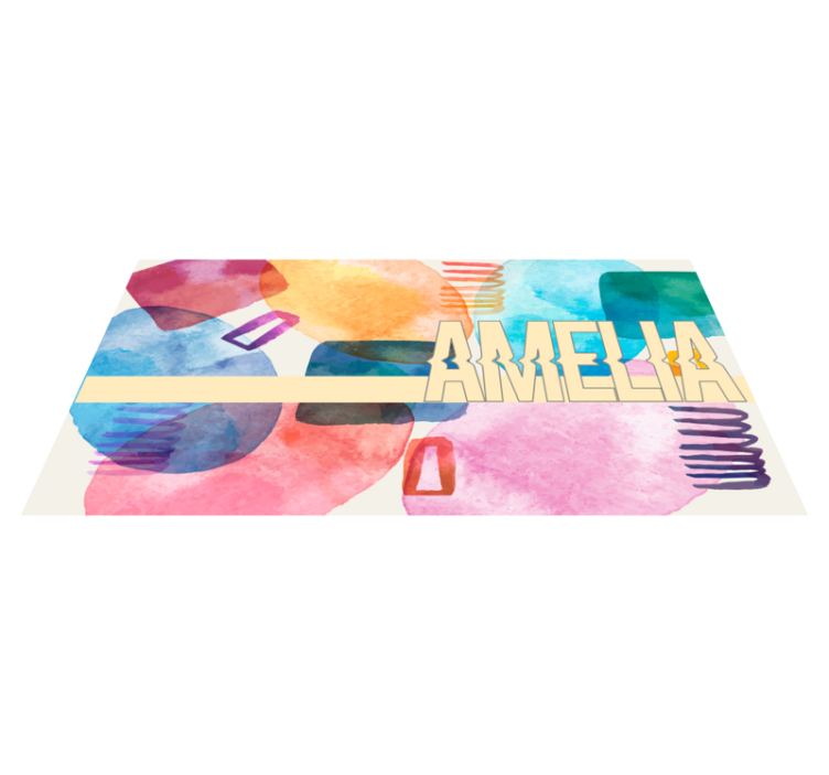 Alfombra vinílica personalizable nombre personalizado - TenVinilo