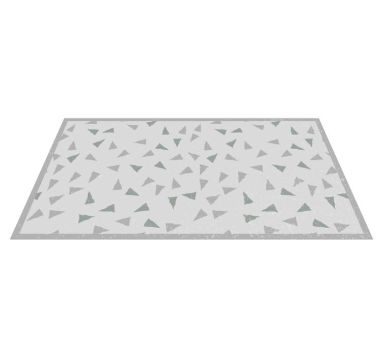 Alfombra vinílica geométrica componentes triangulares - TenVinilo