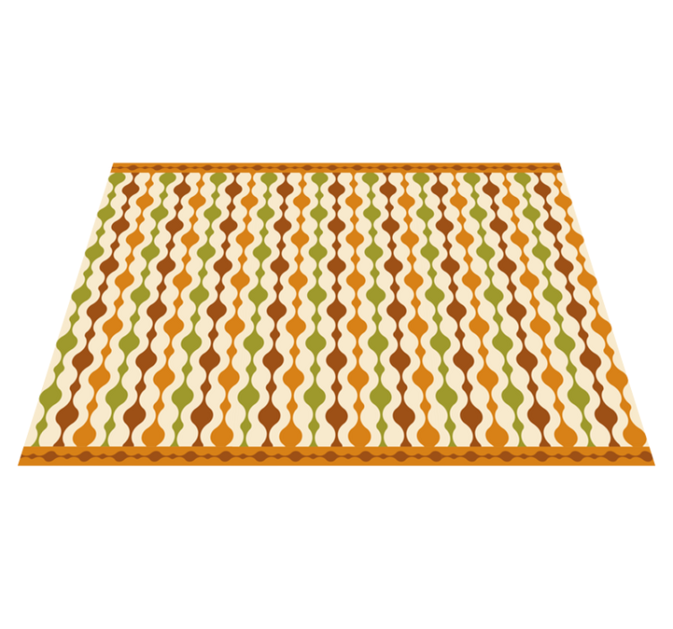 Alfombra vinílica rayas diseño de líneas onduladas - TenVinilo