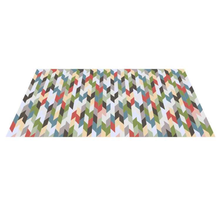 Alfombra vinílica geométrica espectro de espina de pescado - TenVinilo