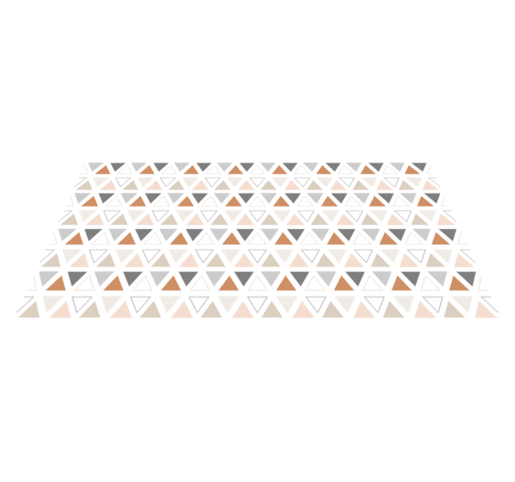 Alfombra vinílica geométrica diseño de patrón triangular - TenVinilo