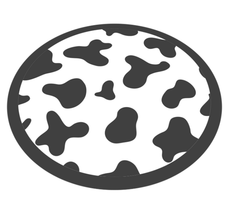 Alfombra vinílica animal print motivo circular de piel - TenVinilo