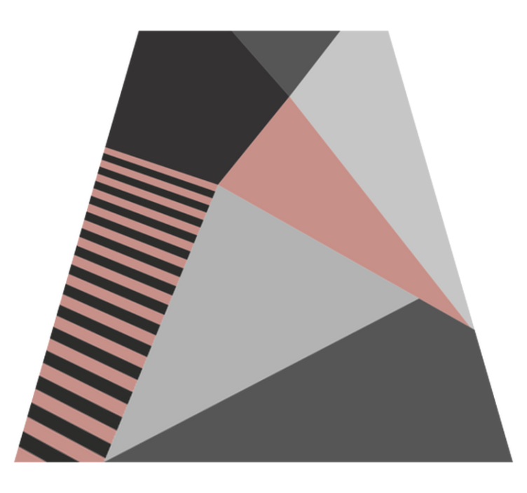 Alfombra vinílica moderna motivo geométrico triangular - TenVinilo