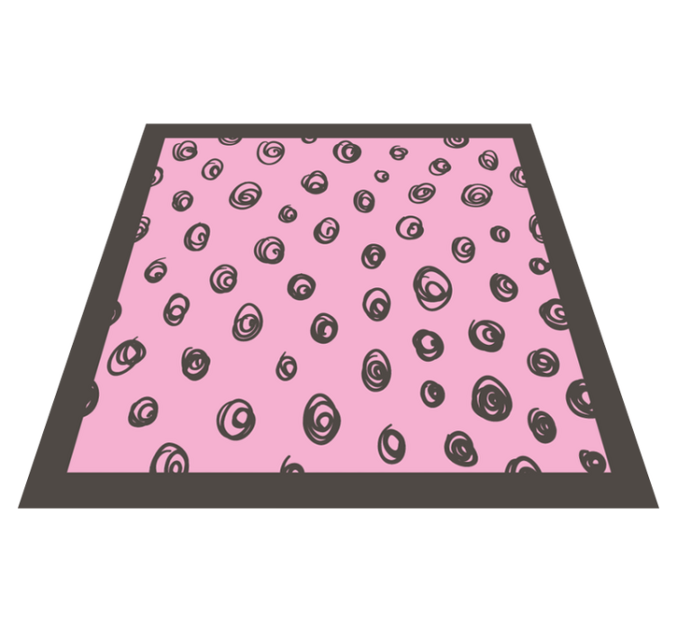 Alfombra vinílica dormitorio decoración de patrón en espiral - TenVinilo