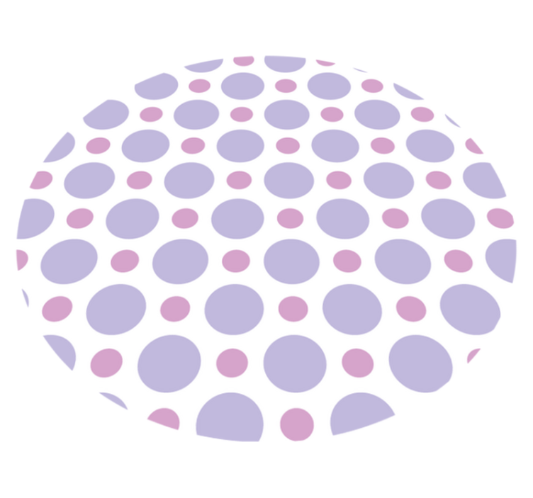 Alfombra vinílica dormitorio lunares morados - TenVinilo