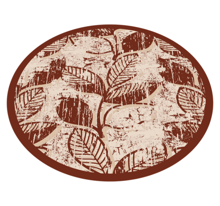 Alfombra vinílica naturaleza patrones de hojas elegantes - TenVinilo