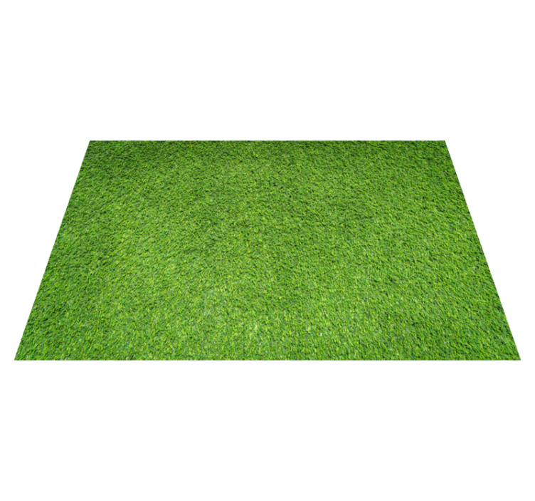 Alfombra vinilo salón imitación césped verde - TenVinilo