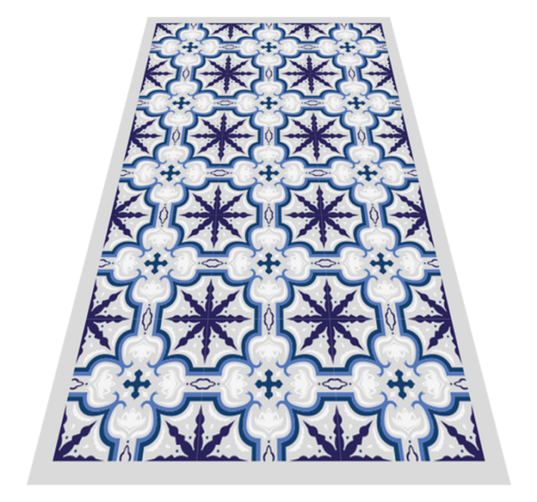 Alfombra pvc cocina vintage beija floral - TenVinilo