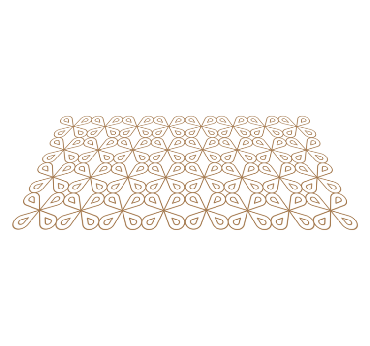 Alfombra hidráulica vinílica sutil motivo de hoja - TenVinilo