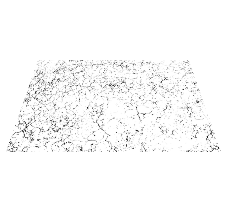 Alfombra vinílica efecto mármol superficie blanca agrietada - TenVinilo