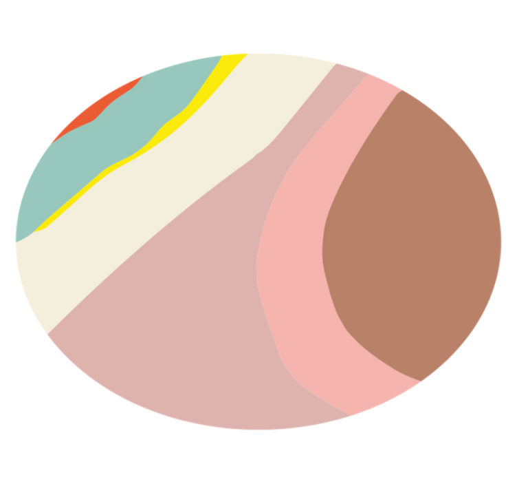 Alfombra vinílica redonda suaves corrientes de tonos - TenVinilo