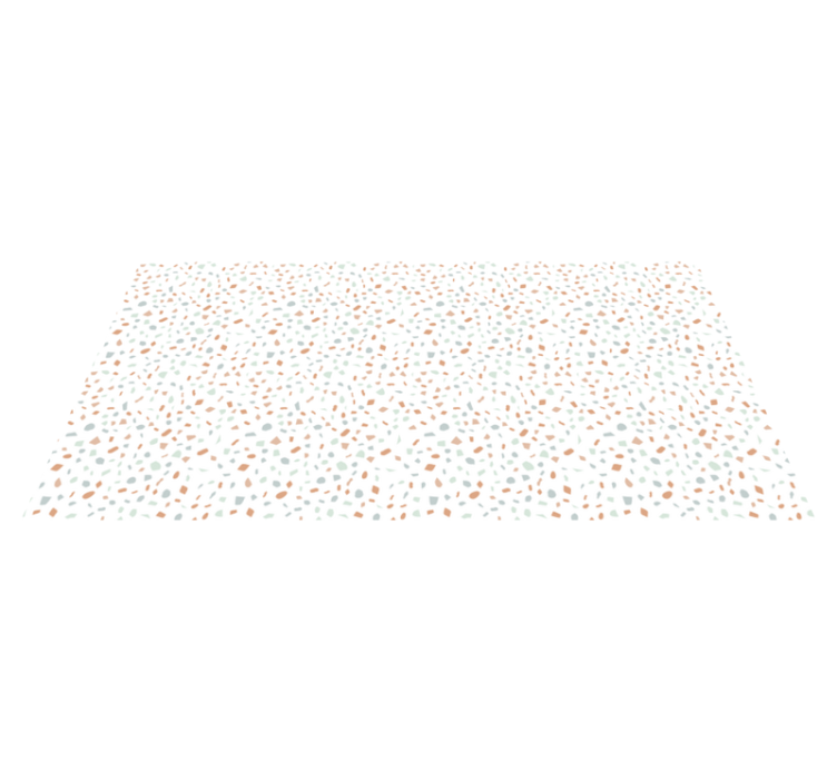 Alfombra vinilo cocina azulejos caramelo de terrazo - TenVinilo