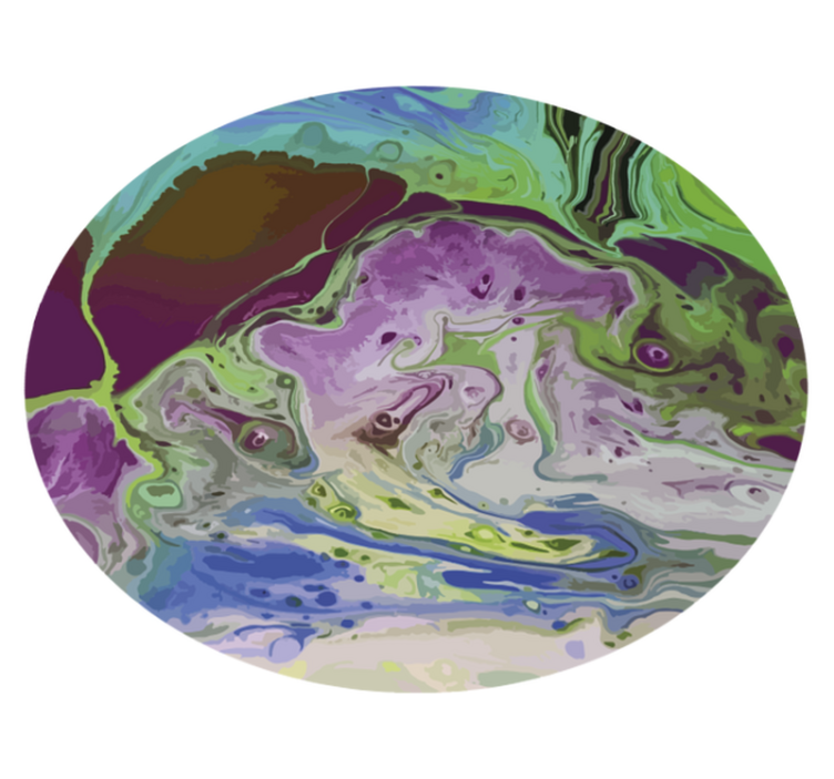 Alfombra vinílica textura patrones de colores en espiral - TenVinilo