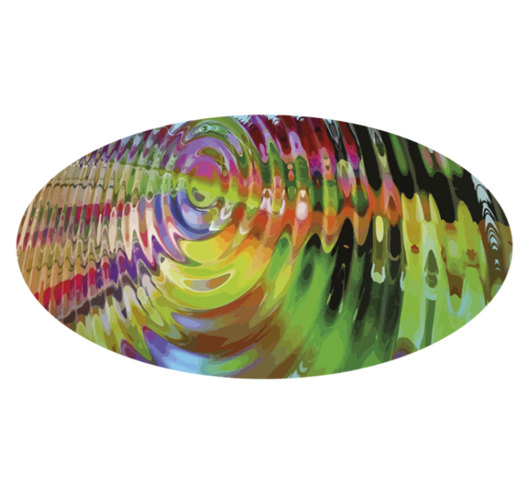 Alfombra vinílica textura patrón de ondas de colores - TenVinilo