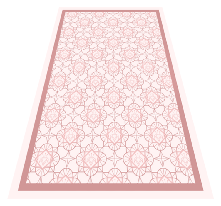 Alfombra vinílica dormitorio tonos rosas - TenVinilo