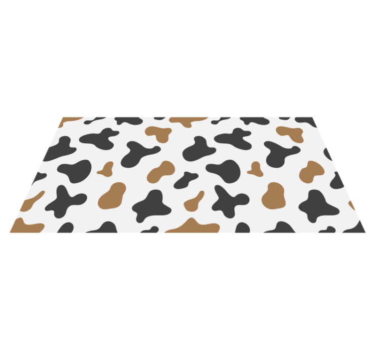Alfombra vinílica animal print estampado de piel de vaca - TenVinilo