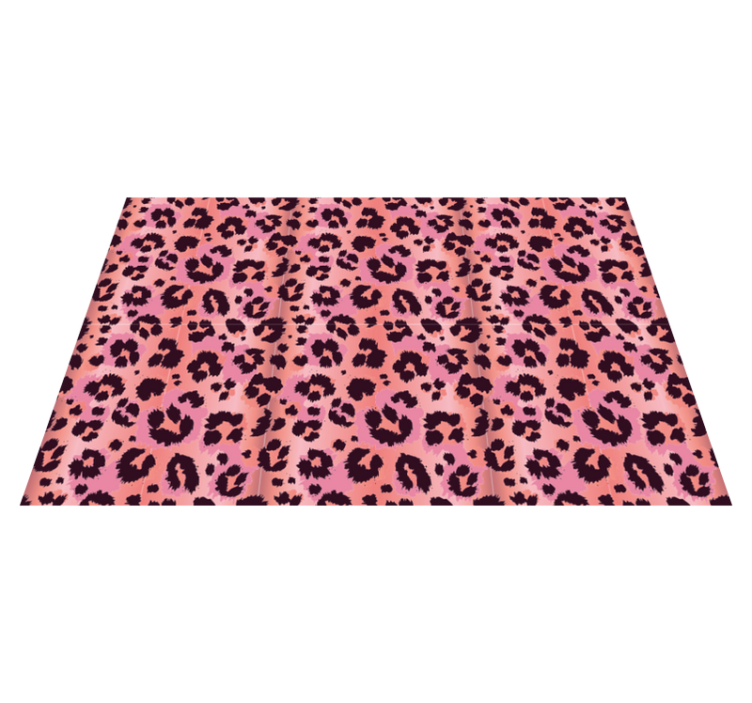 Alfombra vinílica animal print rosa leopardo - TenVinilo