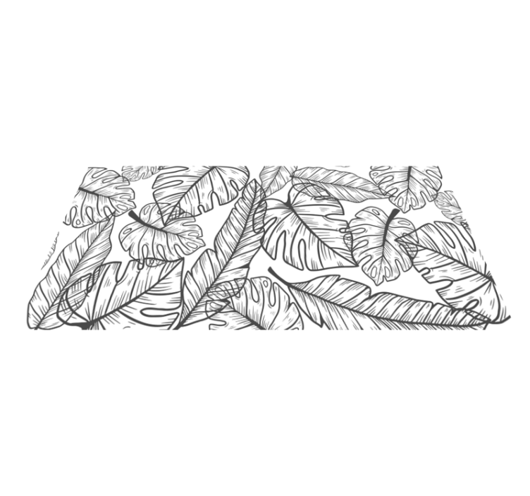Alfombra vinílica bebé tema de jungla frondosa - TenVinilo