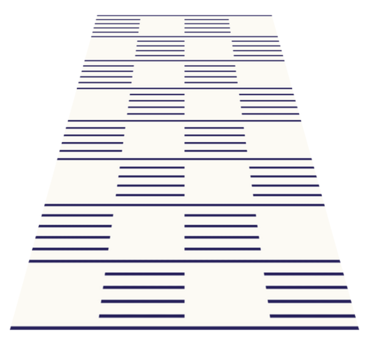 Alfombra vinilo salón patrones lineales elegantes - TenVinilo