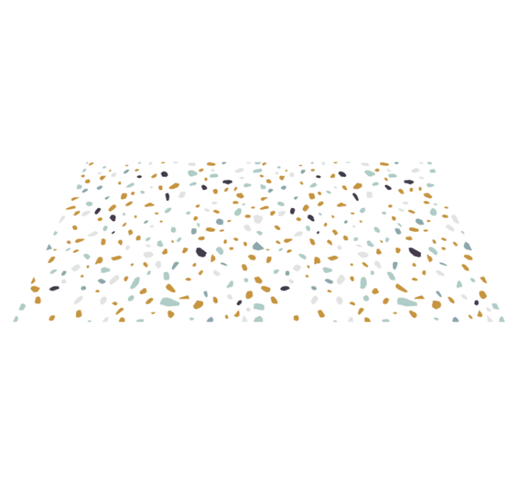 Alfombra vinílica cocina nórdica efecto terrazo - TenVinilo