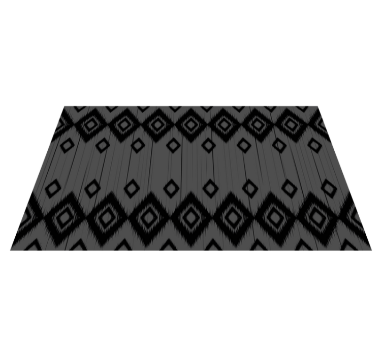 Alfombra vinilo cocina diseño de diamante negro - TenVinilo