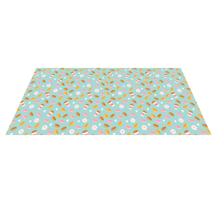 Alfombra vinílica infantil colección de delicias deliciosas - TenVinilo