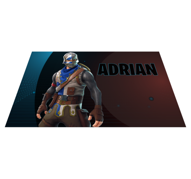 Alfombra vinílica juvenil personaje de juego heroico - TenVinilo