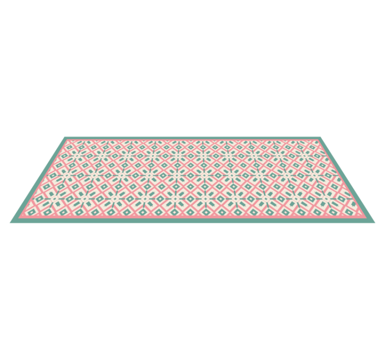 Alfombra vinílica geométrica idea geométrica vibrante - TenVinilo