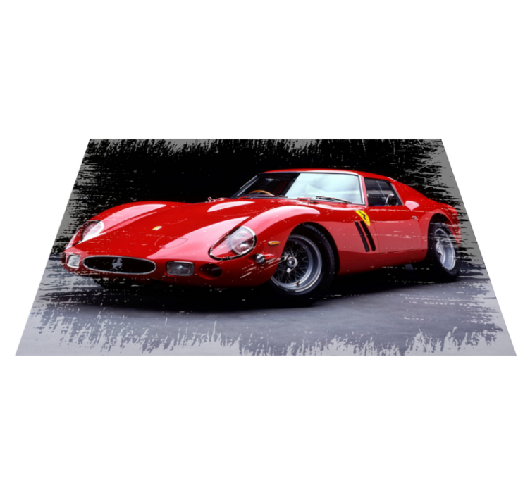 Alfombra vinílica vintage Ferrari 250 gto - TenVinilo