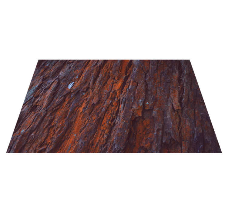 Alfombra vinílica imitación madera corteza rústica - TenVinilo