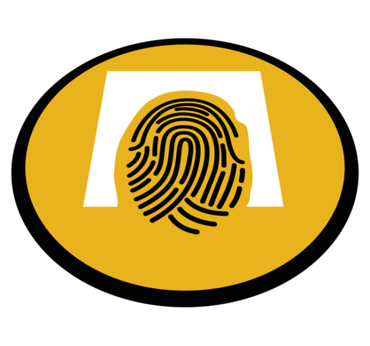 Alfombra vinílica mosaico patrón de huellas dactilares - TenVinilo