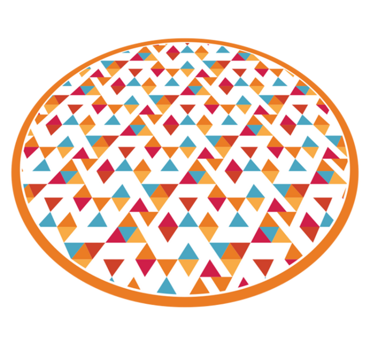 Alfombra de vinilo geométrica Arte en forma de diamante - TenVinilo