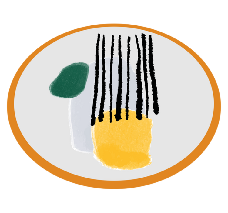 Alfombra vinílica minimalista segmentos de tonos geométricos - TenVinilo