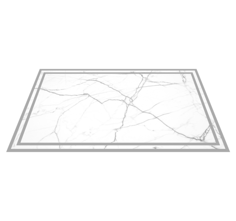 Alfombra vinílica efecto mármol elegantes estrías blancas - TenVinilo