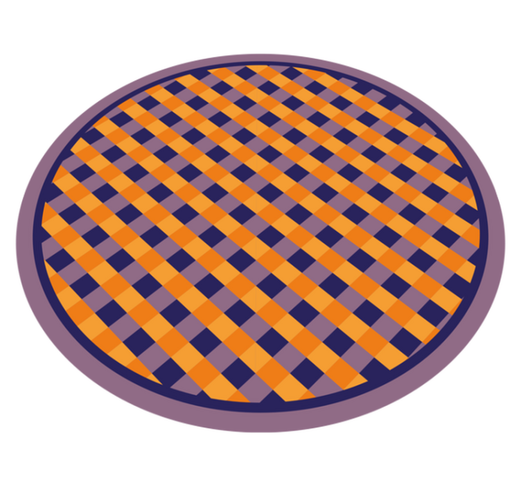 Alfombra vinílica rayas patrón de cuadros atrevido - TenVinilo