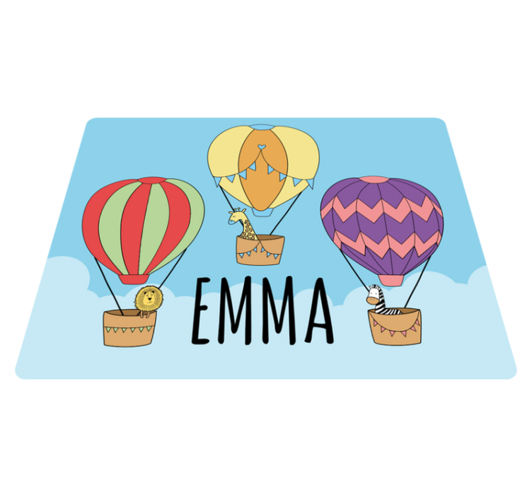 Alfombra vinílica personalizable aires calientes coloridos - TenVinilo