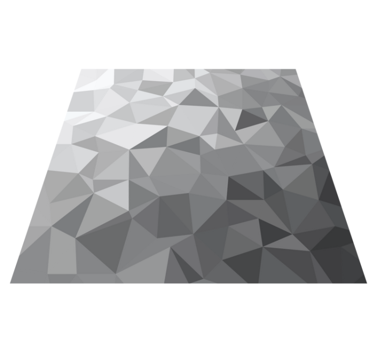 Alfombra vinílica geométrica estilo gris degradado - TenVinilo