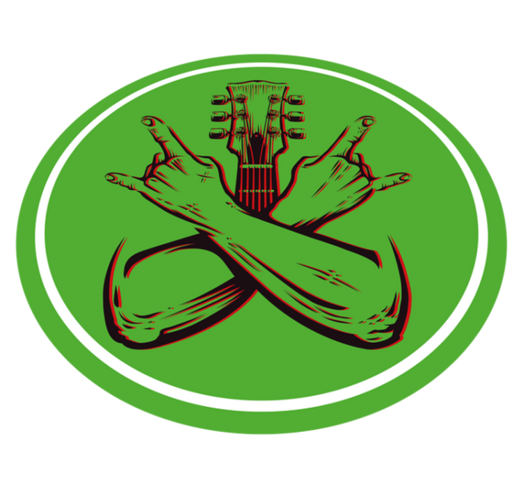 Alfombra vinílica redonda obra de arte con gesto de balanceo - TenVinilo