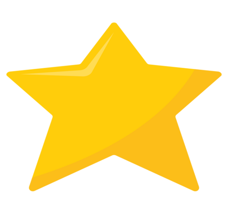 Alfombra vinílica juvenil forma de estrella brillante - TenVinilo