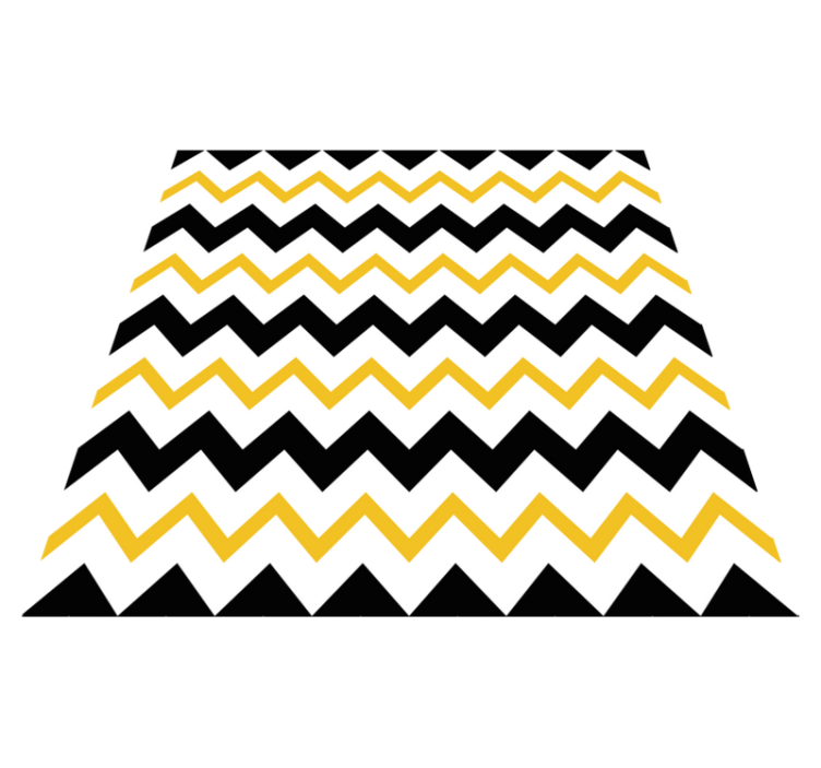 Alfombra vinílica geométrica chevron zigzag - TenVinilo