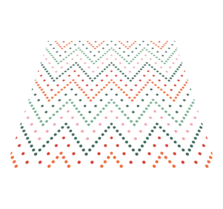 Alfombra vinílica cuadrada líneas en zig zag - TenVinilo